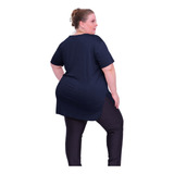 Camiseta Plus Size Feminina Sobre Legging Blusa Academia