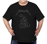 Camiseta Plus Size Metallica Banda Rock Camisa Heavy Metal Tamanho G Cor Preto
