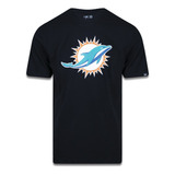 Camiseta Plus Size New Era Manga Curta Miami Dolphins Nfl