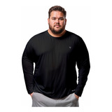 Camiseta Plus Size Segunda Pele Térmica Proteção Solar Uv