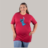 Camiseta Plus Size T shirt Stich