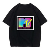 Camiseta Pluss Oversized Streetwear Algodao Mtv Tv Mod01
