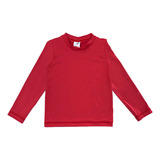 Camiseta Praia Bebê E Infantil Proteção Uv Vermelha Tip Top