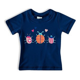 Camiseta Praia Bebê Manga Curta Bugs Proteção Uv50 Tip Top