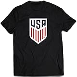 Camiseta Preta Escudo USA Estados Unidos Camisa Preto 6 Anos 