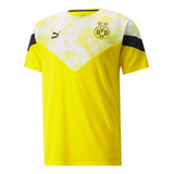 Camiseta Puma Bvb Iconic Mcs Football Masculino Amarelo E