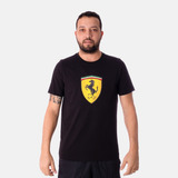 Camiseta Puma Scuderia Ferrari Preta Pronta Entrega