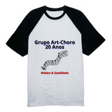 Camiseta Raglan Bandas Qualidade Música Chorinho