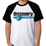 Camiseta Raglan Camisa Blusa Discovery Unissex