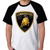 Camiseta Raglan Camisa Carro Marca Lamborghini