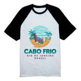 Camiseta Raglan Cidade Cabo Frio Rio