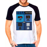 Camiseta Raglan Games Jogos Sega Master System Tamanho G