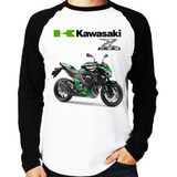 Camiseta Raglan Moto Kawasaki Z 800