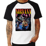 Camiseta Raglan Nirvana Kurt