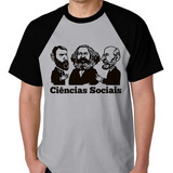 Camiseta Raglan Unissex Frete Grátis Ciências Sociais Camisa