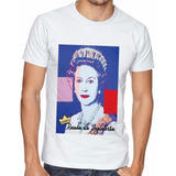 Camiseta Rainha Da Inglaterra Elizabeth Manga