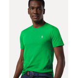 Camiseta Ralph Lauren Custom Slim Fit Violet Icon Verde