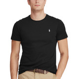 Camiseta Ralph Lauren Masculina Custom Fit Grey Icon Preta