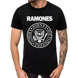 Camiseta Ramones Banda Punk Rock Masculina