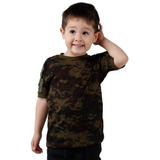 Camiseta Ranger Infantil Com Bolso Nas Mangas Bélica Argila