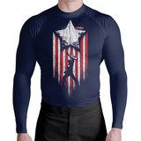 Camiseta Rash guard Térmica Captão América Atl