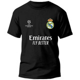 Camiseta Real Madrid 100 Algodão Camisa Adulto Masculina