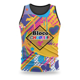 Camiseta Regata Abadá Carnaval Bloquinho Bloco Chupa