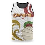 Camiseta Regata Abadá Carnaval Samba Pandeiro Glitter