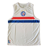 Camiseta Regata Bahia Masculina Branca Esquadrão Oficial