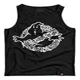 Camiseta Regata Caça Fantasmas Camisa Ghostbusters Filme 80s Tamanho XG Cor Preto
