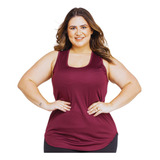 Camiseta Regata Dry Fit Plus Size Academia Believe Nadadora