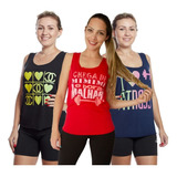Camiseta Regata Feminina Moda Fitness 10 Peças Revenda