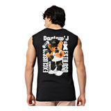 Camiseta Regata Machão Cavada Oversized Treino Academia Urso