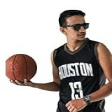 Camiseta Regata Masculina Esportiva De Basquete Academia Treino DAVIP BR Alfa GG Regular HOUSTON PRETO 