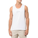 Camiseta Regata Meia Malha Calvin Klein Jeans Logo Versatil
