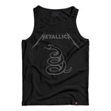 Camiseta Regata Metallica Banda De Rock Camisa Heavy Metal