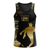 Camiseta Regata Muay Thai Unissex Treino Dry Fit Luta Uv50
