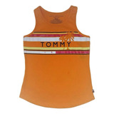 Camiseta Regata Nadadora Tommy Hilfiger Laranja