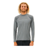Camiseta Rip Curl Shockwaves Masculina Grey Marle Adulto