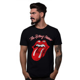 Camiseta Rolling Stones Lips Logo Vintage