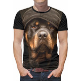 Camiseta Rottweiler Plus Size Masculina Blusa