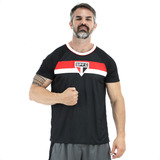 Camiseta São Paulo Preta Pristine Masculina Original Spfc