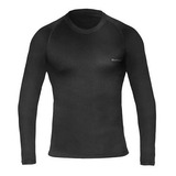 Camiseta Segunda Pele Masc T shirt Ml Preto Curtlo Térmica