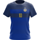 Camiseta Seleção Argentina Copa Do Mundo Azul