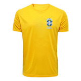 Camiseta Seleção Brasileira Copa Canarinho Amarela Nfe