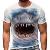 Camiseta Shark Tubarão Peixe Mar A