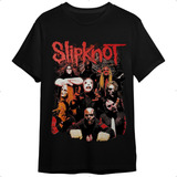 Camiseta Slipknot Vermelha Preta Banda De Rock Unissex