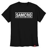 Camiseta Sons Of Anarchy Soa Samcro Frente Brasão Costas XGG