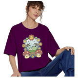Camiseta Streetstyle Basic Estampa Cogumelos Quitenssencials