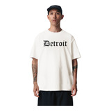 Camiseta Streetwear Oversized Detroit Estilo Hip